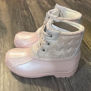 Sperry Pink Duck Boots Waterproof Quilted